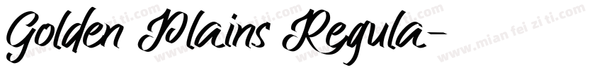 Golden Plains Regula字体转换